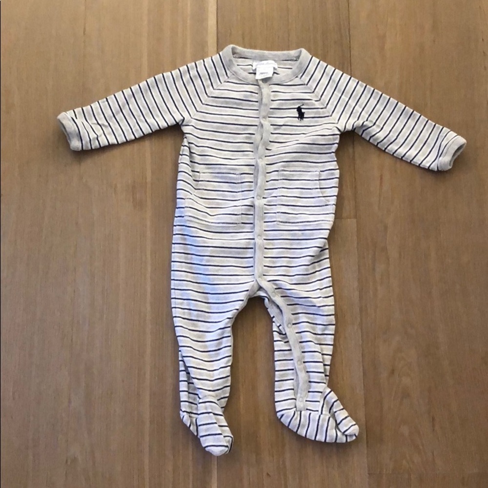 Ralph Lauren Striped Footsie Pajama *like new*
